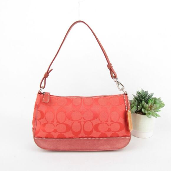 Coach Y2K Vintage Signature Red Demi Bag - Picture 1 of 7